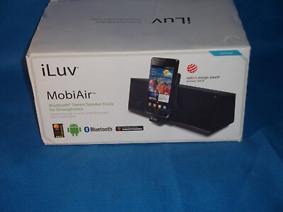 #ad iLuv iMM377BLK MobiAir Bluetooth Stereo Speaker Dock for Smartphones Black $21.95