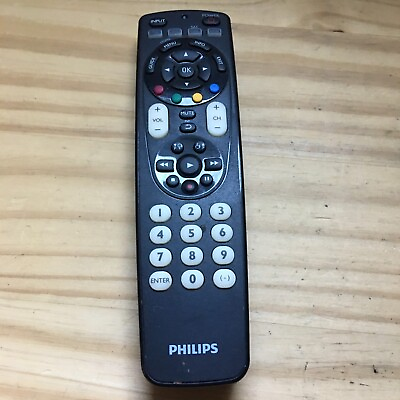 #ad Philips Universal Remote Control OEM Genuine TV DVD CBL VCR SRP4004 27 $5.99