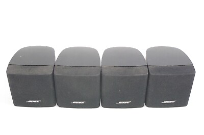 #ad 4x Bose Single Cube Speakers Lifestyle Acoustimass Push Style Raw Wire $73.95