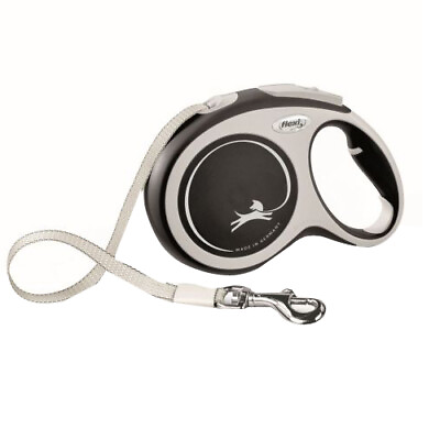 #ad Flexi New Comfort Retractable Tape Dog Leash Grey 1 Each 26 ft LG Up To 110 l $53.07