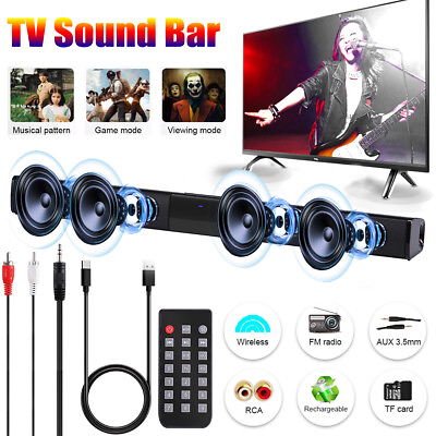 #ad 22quot; TV Soundbar Wireless Bluetooth Speaker Surround Stereo Home Theater SoundBar $30.50