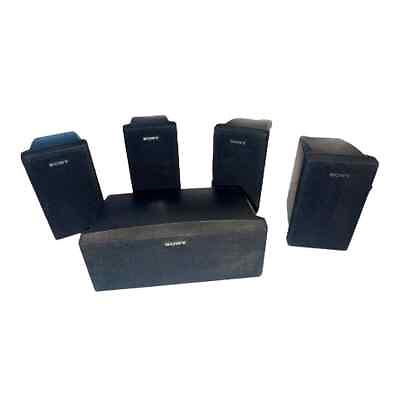 #ad Sony SS MSP75 SS CNP75 Surround Sound Set of 5 Speakers 4 Satellite and 1 Center $39.00