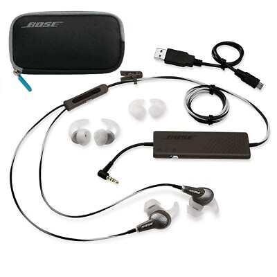 #ad Bose QuietComfort 20 Noise Cancelling Headpone Bose Earbuds for iOS Android Grey $119.99