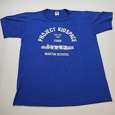 #ad #ad Vtg 2000 Martin School T Shirt Mens M Project Kidspace Russell USA Y2k B35 $9.00