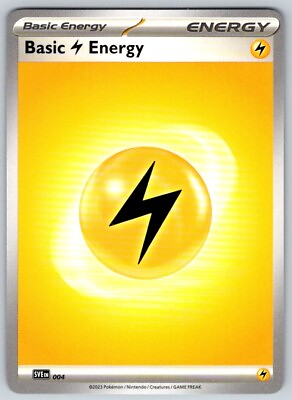 #ad Lightning Energy 2x 004 Energy Card Scarlet amp; Violet Base Set NM M Pokemon TCG $1.49