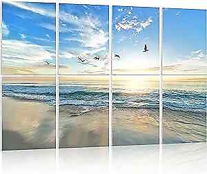 #ad Acoustic Panels Soundproof Wall Panels: Sound Absorbing Wall Art Sound Beach $83.84