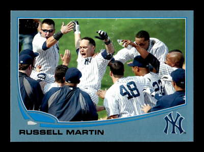 #ad 2013 Topps Russell Martin Blue #282 $2.50
