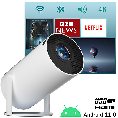 #ad 10000 Lumen Projector LED 5G WiFi Bluetooth Freestyle Home Theater Beamer USB US $81.68