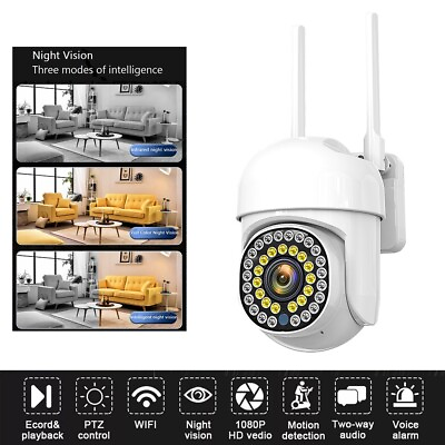 #ad Wireless Security 1080P Camera System Home 5G Wifi Full Color Night Vision Cam $18.80
