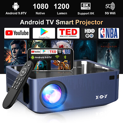 #ad Portable Projector 12000 Lumen Mini Home Theater Cinema WiFi Bluetooth HDMI USB $124.99