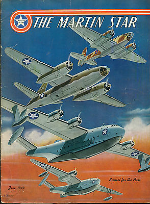 #ad MARTIN STAR Aircraft Magazine June 1943 $24.99