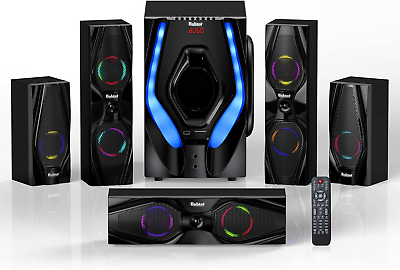 #ad Bobtot 5.1 Surround Sound Speakers Home Theater System 10 inch Subwoofer 1200W $356.70
