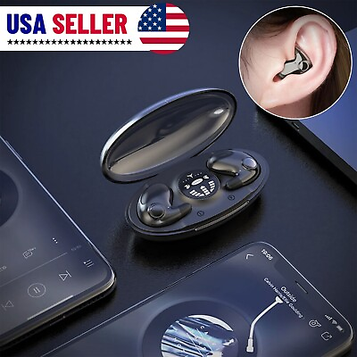 #ad 2023 Bluetooth Earbud Headset TWS 5.3 Wireless Earphone Invisible for All Phone $14.99