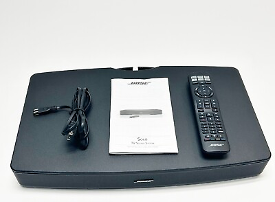 #ad Bose Solo TV Sound System w Universal Remote Cinemate 5 10 15 Model 410376 $90.00