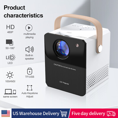 #ad Upgraded Projector Video Projector HD 1080P Supported Portable Home Projector $65.60