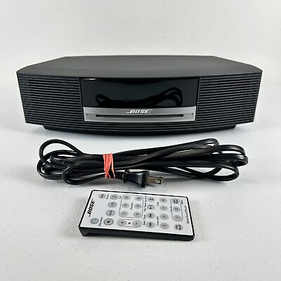 #ad Bose Wave Music System AWRCC1 CD AM FM Radio Alarm w Remote Tested $199.99