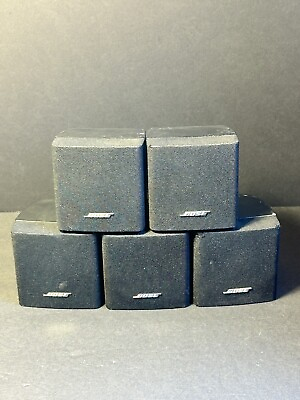 #ad Bose Cube Speakers Acoustimass Lifestyle Mountable Surround Satellites Set Of 5 $48.99