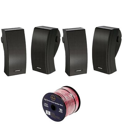 #ad Bose 2 Pack 251 Outdoor Environmental Speakers Pair Black #24643 2P $796.00