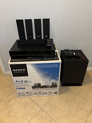 #ad Sony Blu ray BDV E570 5.1 Channel Home Theater System In Box Complete Excellent $249.99