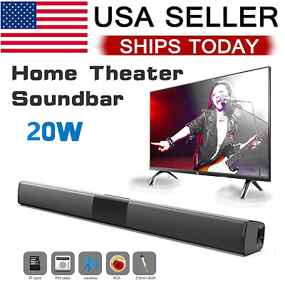 #ad 22inch Sound Bar Wireless Bluetooth Speaker Home Theater Sound System for TV PC $29.99