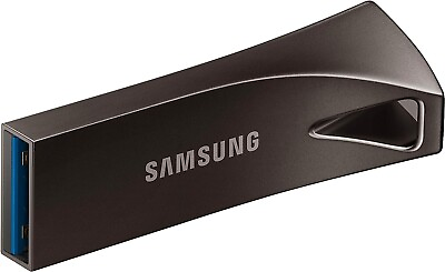 #ad Samsung BAR Plus 256GB 400MB s USB 3.1 Flash Drive Titan Gray MUF 256BE4 AM $39.99