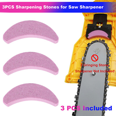 #ad 3PCS Chainsaw Teeth Sharpener Power Sharp Bar Mount Saw Chain Sharpening Tool US $7.65