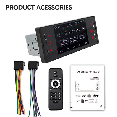 #ad 1 In Single 1DIN Car MP5 Player Bluetooth Touch Screen Stereo Radio Mirror Link $73.32