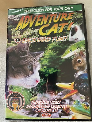 #ad #ad Brand New Adventure Cat Backyard Fun DVD Television for Cats FS $12.99