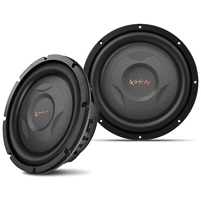 #ad 2x Infinity Reference 1000S 10quot; 800 Watt Shallow Mount Car Audio Subwoofers $171.99
