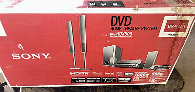 #ad NIB Sony BRAVIA DAV HDX500 DVD Home Theater System Sealed Box $699.99