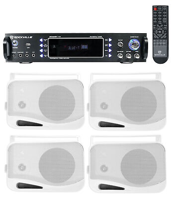 #ad Rockville 1000w Home Theater System w Bluetooth Receiver 4 4quot; Swivel Speakers $254.85