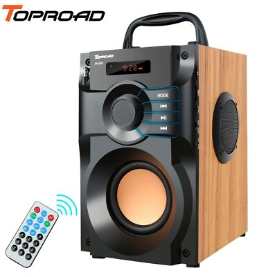 #ad Portable Bluetooth Speaker Remote Control Support FM Radio TF AUX USB $69.75