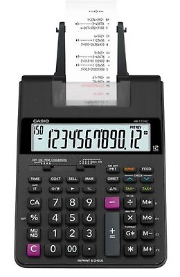 #ad Print Calculator 12 Digit Dual Color Display Black Print Calculator $27.33