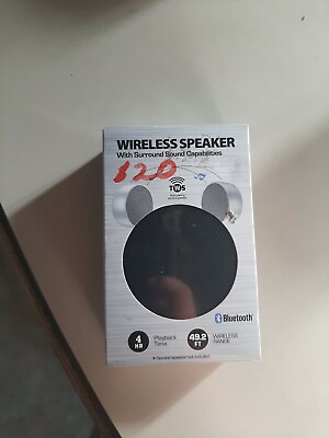 #ad Wireless Speaker With Surround Sound Capabilities Bluetooth BLACK $14.24