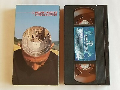 #ad DREAM THEATER 5 YEARS IN A LIVETIME VHS TAPE IN ORIGINAL BOX 1998 ELEKTRA ENT. $9.99