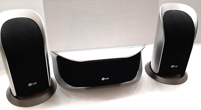 #ad LG Set of 3 Speakers Model LHS 95SBS LHS95SBC Home Theater System Tested $19.88