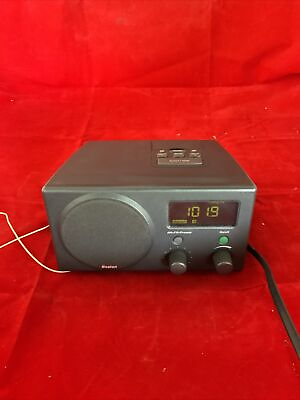 #ad Boston Acoustics Recepter Radio AM FM Dual Alarm Clock Radio Black Tested Great $59.00