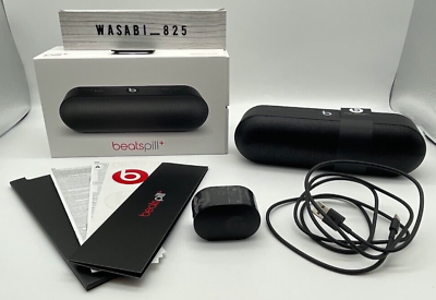 #ad Beats by Dr. Dre Pill ML4M2PA A Portable Wireless Speaker Bluetooth Black Used $168.00