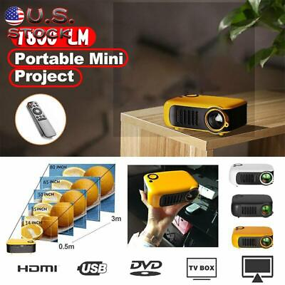 #ad A2000 Mini Miniature Children Movie Projector 1080P Home Theater Yel US Plug $58.87