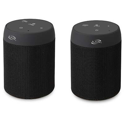 #ad 2 pc Bluetooth 5.0 Wireless Speaker Built In Microphone Handsfree Speakerphone $37.99