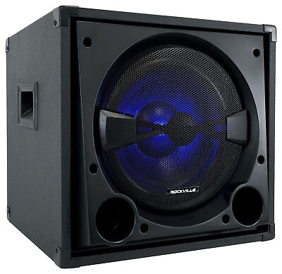 #ad Rockville BASS BLASTER 12 12quot; 800w Powered Home Audio Subwoofer Theater Sub $219.95