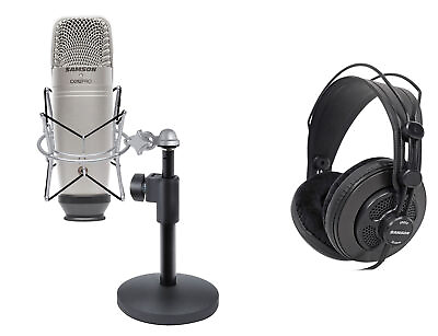 #ad Samson C01U Pro Recording Podcast MicrophoneShock MountMic StandHeadphones $114.79