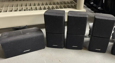 #ad Lot Of 4 Bose Cube Home Theater Speakers Acoustimass Lifestyle $115.00