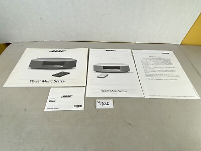 #ad Bose Wave Music System instruction Manual guide radio 4D26 $49.99