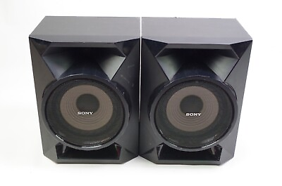 #ad Pair of Sony SS EC719iP Speakers Black Tested Wood Wired $79.95