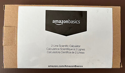 #ad BRAND NEW Amazon Basics 2 Line Scientific Calculator $12.98