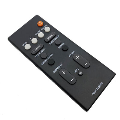 #ad New Yamaha Soundbar Remote Control FSR78 ZV28960 FITS YAS 106 ATS 1060 YAS 107 $10.93