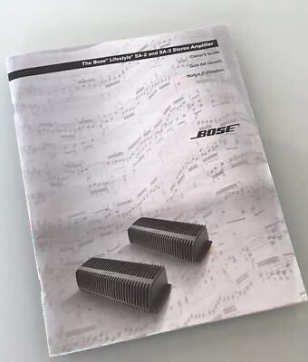#ad Bose Lifestyle SA 2 SA 3 Stereo Amplifier Owner#x27;s Manual Guide Fast Shipping $6.98