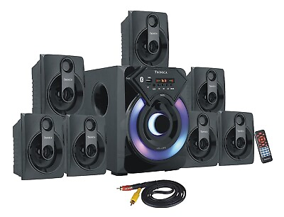#ad Series 7.1 Channel Home Theatre System – Bluetooth USBFM SD RCA InputsAUX $330.00