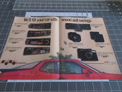 #ad 1988 Kmart Auto Sound Panasonic Kraco Jenson Vintage Print Ad $7.99